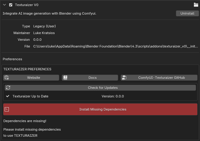 Install dependencies