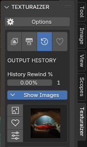 Texturaizer interface example