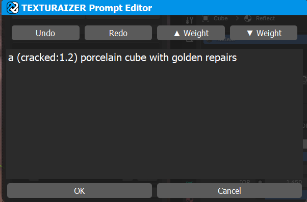 Texturaizer interface example