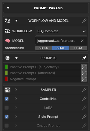 Texturaizer interface example